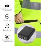 Heated Safety Jacket for Men with Battery Pack