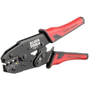 Klein Tools Ratcheting Wire Crimper for 10-22 AWG