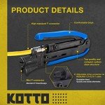 Coax Cable Crimper Kit with Compression Tool
