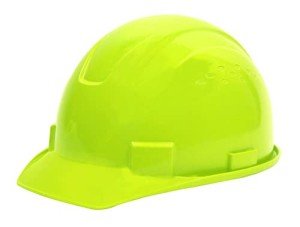 Hi-Vis Green Hard Hat with 4-Point Suspension