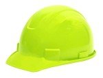 Hi-Vis Green Hard Hat with 4-Point Suspension