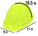 Hi-Vis Green Hard Hat with 4-Point Suspension