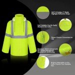 High-Visibility Waterproof Rain Jacket and Pants Set