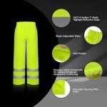 High-Visibility Waterproof Rain Jacket and Pants Set