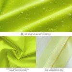 High-Visibility Waterproof Rain Jacket and Pants Set