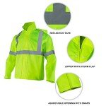 High Visibility Rain Suit with Hood - Lime 2XL/3XL