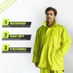 Hi-Vis Waterproof Rain Suit for Men and Women