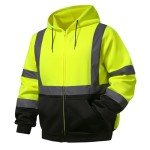 High Visibility Reflective Hoodie for Men 4XL