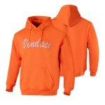 High Visibility Fleece Hoodie for Men - Orange