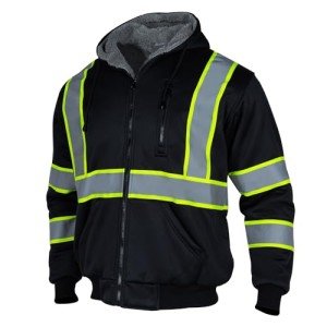High Visibility Fleece Safety Hoodie for Men