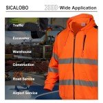 High Visibility Safety Sweatshirt for Men, Orange