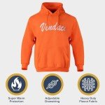 High Visibility Fleece Hoodie for Men - Orange