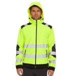Men's Waterproof High-Visibility Reflective Jacket - Yellow