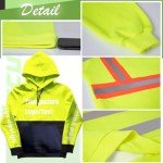 Custom Logo High Visibility Reflective Safety Hoodie