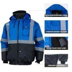 Men's High Visibility Reflective Safety Jacket