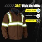 High Visibility Waterproof Work Jacket for Men