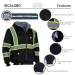 High Visibility Fleece Safety Hoodie for Men