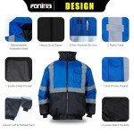 High Visibility Waterproof Safety Jacket for Men