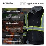 High Visibility Fleece Safety Hoodie for Men