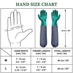 Coopache 25" Waterproof Rubber Arm Gloves - Large