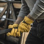 Extra Large Men's Leather Work Gloves - Saddletan