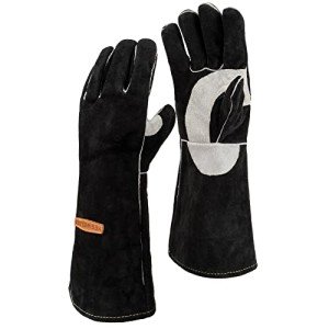 YESWELDER Heat-Resistant Leather Welding Gloves