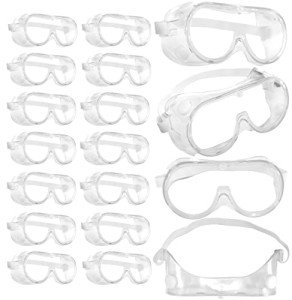 20-Pack Anti-Fog Safety Goggles for Outdoors