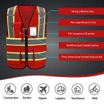 AYKRM Red Safety Vest for Outdoor Use