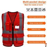 Fire Safety Vests with Pockets and Zipper