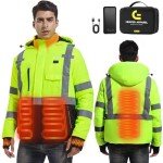 Heated Waterproof Jacket with 20000mAh Battery