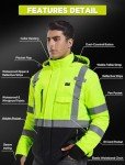 Heated Waterproof Jacket with 20000mAh Battery