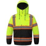 High Visibility Insulated Safety Hoodie for Men