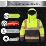 High Visibility Insulated Safety Hoodie for Men