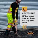 Men's Waterproof Hi-Vis Insulated Bib Pants