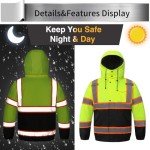 High Visibility Insulated Safety Hoodie for Men