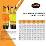 Men's Waterproof Hi-Vis Insulated Bib Pants