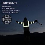 Men's High Visibility Reflective Hoodie with Zipper