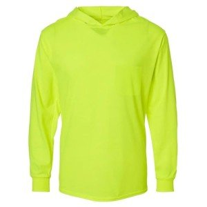 L&M® Hi-Vis Long Sleeve Hooded Safety T-Shirt