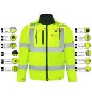 Heated Jacket for Outdoor Safety with Battery Pack
