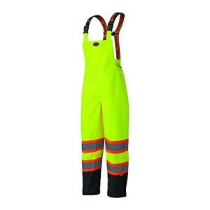 Hi-Vis Waterproof Safety Bib Pant – Yellow/Green