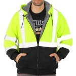 High-Visibility Fleece-Lined Safety Hoodie for Men