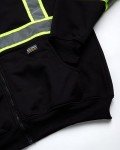 High Visibility Men's Fleece Safety Hoodie - Black