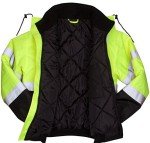Pyramex Hi-Vis Lime Bomber Jacket, 4X Large
