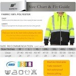 High-Visibility Fleece-Lined Safety Hoodie for Men