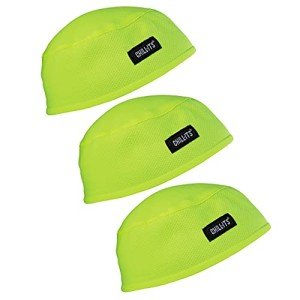 Ergodyne 3-Pack Lime Safety Caps for Adults