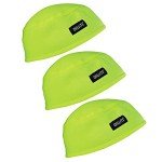 Ergodyne 3-Pack Lime Safety Caps for Adults
