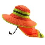 High Visibility Reflective Safety Bucket Hat - Orange