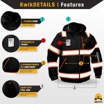 Black Enforcer Bomber Safety Jacket - Large