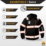 Black Enforcer Bomber Safety Jacket - Large