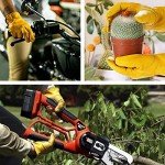 Durable Leather Work Gloves for Gardening and Safety
